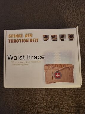 Spinal Air Traction Waist Brace - White